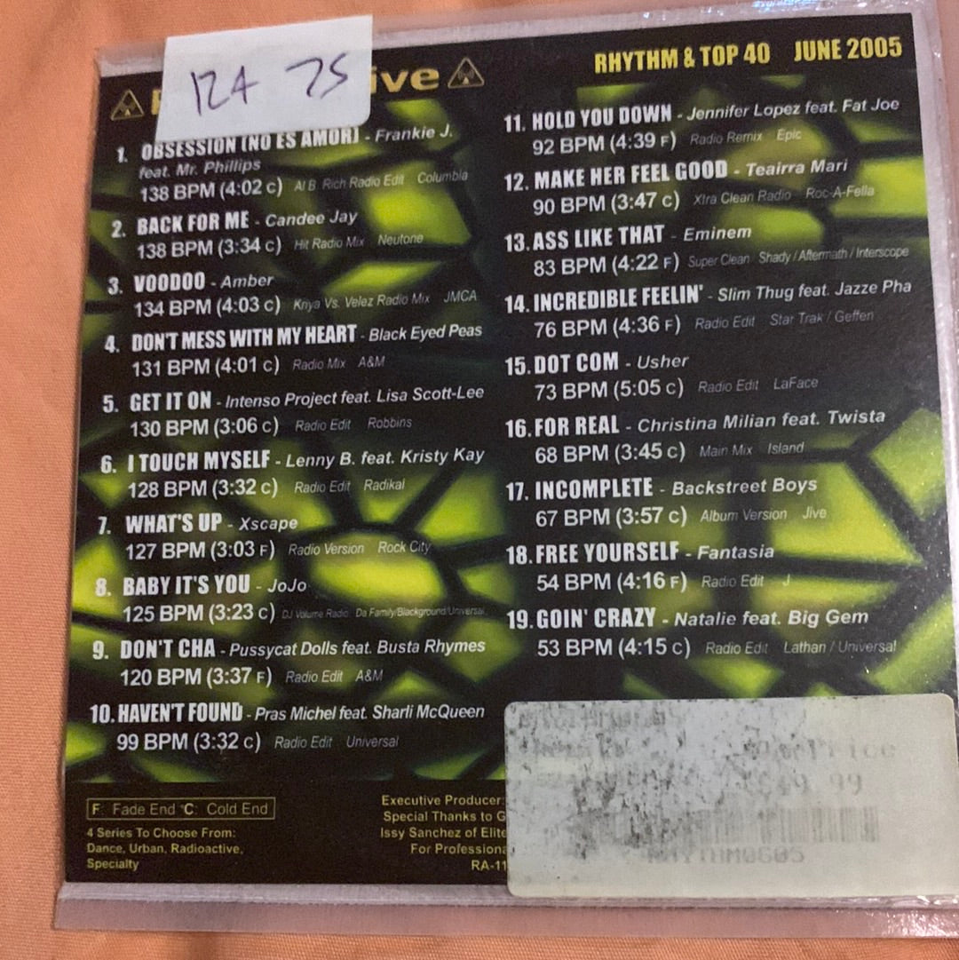 Various - Radioactive Rhythm & Top 40 June 2005 (CD, Comp, Promo)