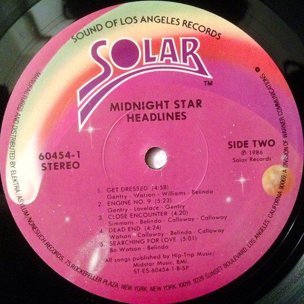Midnight Star : Headlines (LP, Album, Spe)