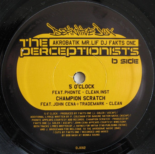The Perceptionists : Black Dialogue (12")