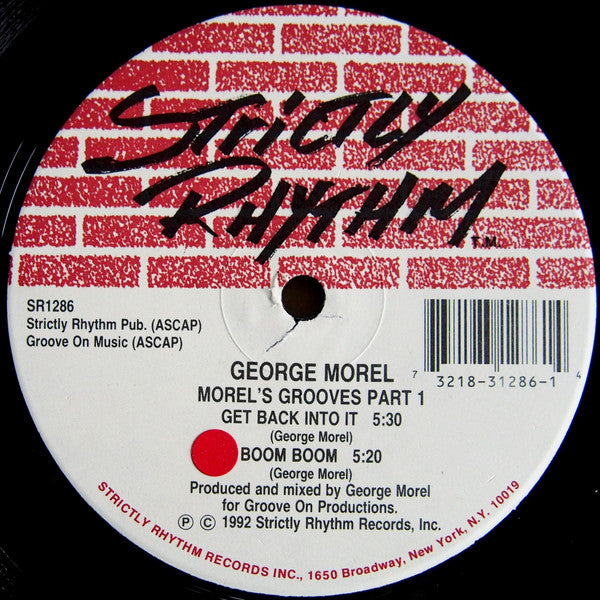 George Morel : Morel's Grooves Part 1 (12")