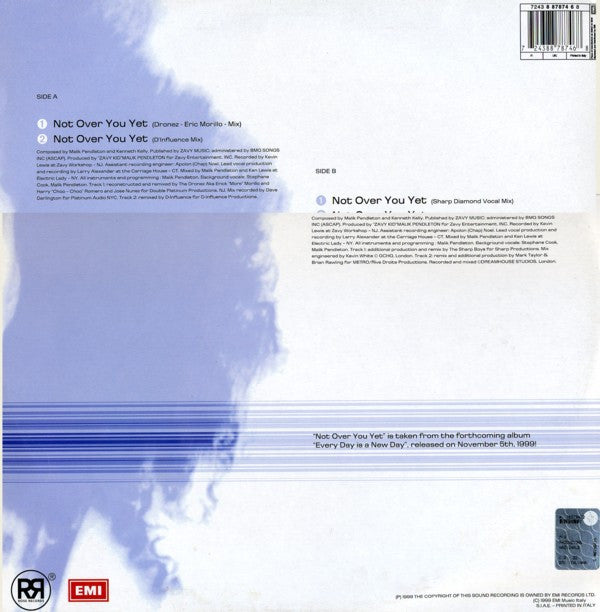 Diana Ross : Not Over You Yet (12")