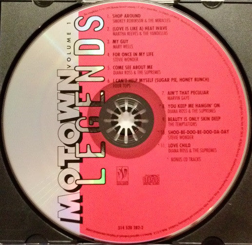 Various : Motown Legends Volume 1 (CD, Comp, RE, RM)