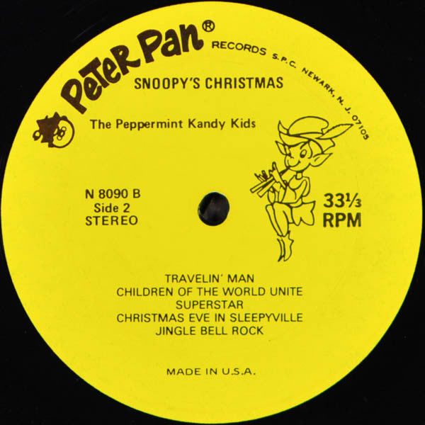 The Peppermint Kandy Kids : Snoopy's Christmas (LP)