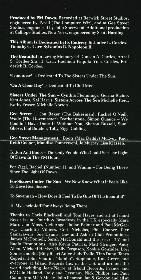 P.M. Dawn : Of The Heart, Of The Soul And Of The Cross: The Utopian Experience (CD, Album, Club)