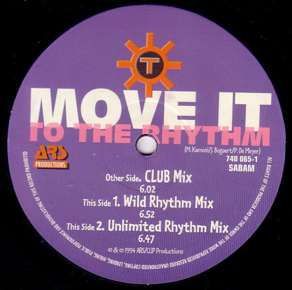 Technotronic : Move It To The Rhythm (12")