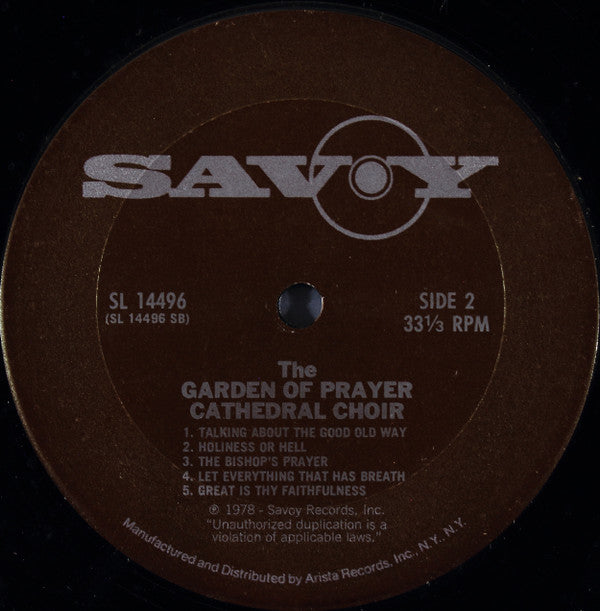 Bishop Billy Robinson And The Garden Of Prayer Cathedral Choir : I Can Feel God (LP)