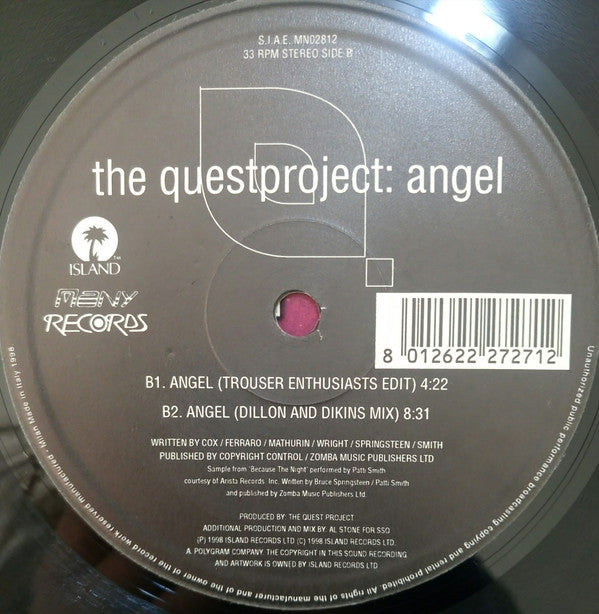The Quest Project : Angel (12")