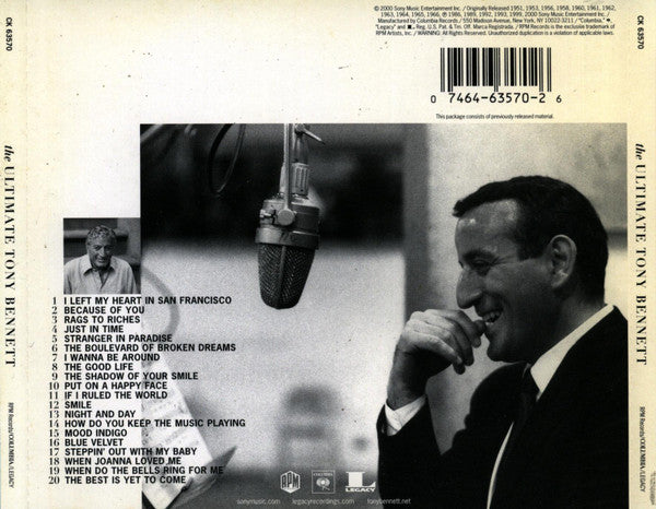 Tony Bennett : The Ultimate Tony Bennett (CD, Comp, RM)