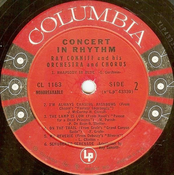 Ray Conniff And His Orchestra & Chorus : Concert In Rhythm (LP, Album, Mono)