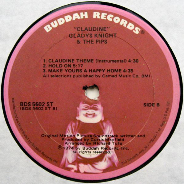 Gladys Knight & The Pips* : Singing The Original Motion Picture Soundtrack / Claudine (LP, Album, Son)