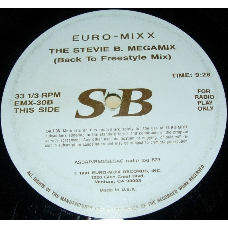 Technotronic, Stevie B – Technotronic Megamix / The Stevie B. Megamix (12”, Unofficial, Mixed)