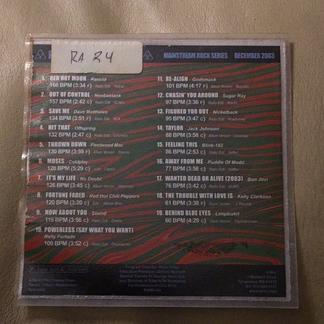 Various - Radioactive Mainstream Rock December 2003 (CD, Comp, Promo)