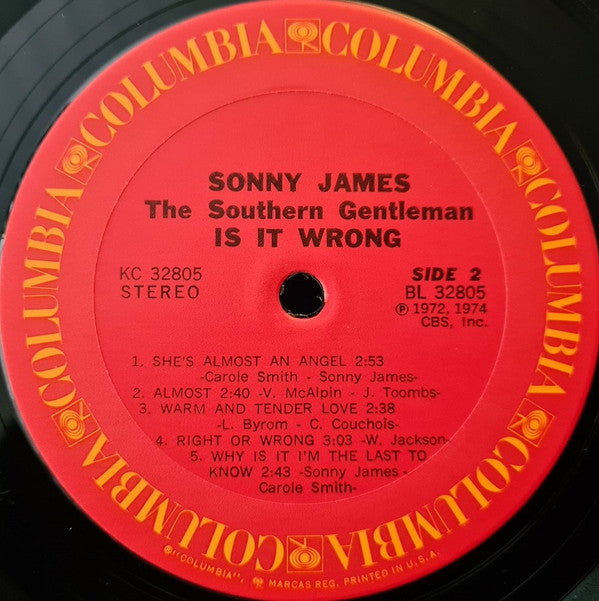 Sonny James : Is It Wrong (LP)