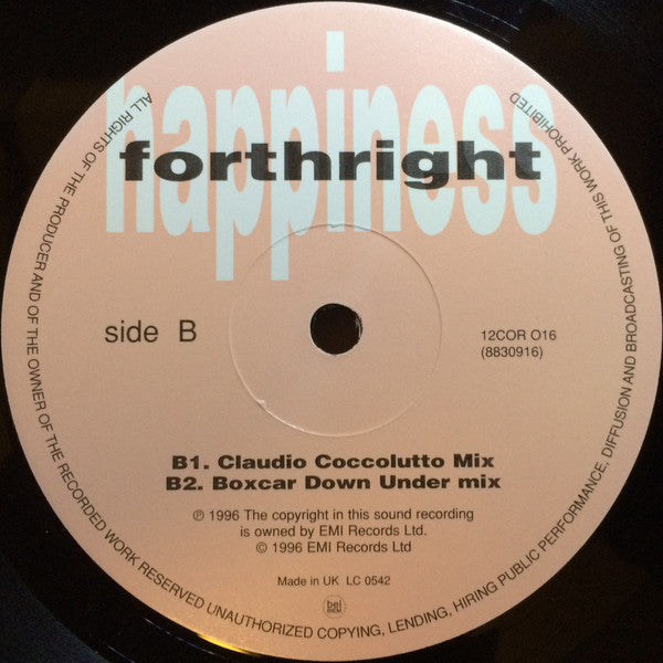 Forthright : Happiness (12")