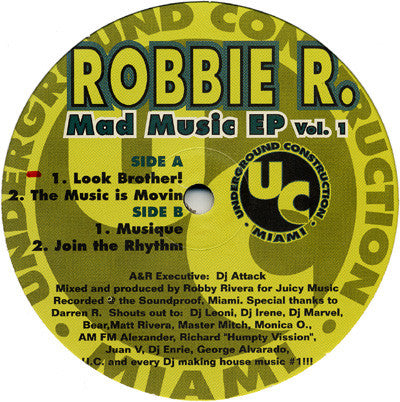 Robbie R.* : Mad Music EP Vol. 1 (12", EP)