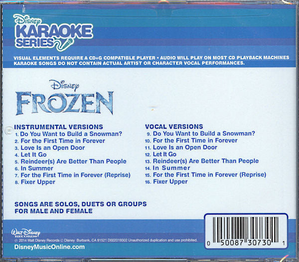 Various : Frozen (CD+G, RE, Oly)