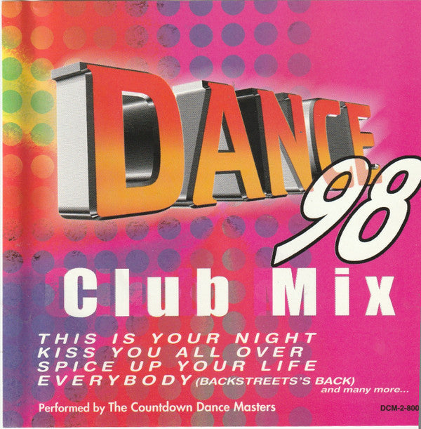 The Countdown Dance Masters : Dance 98 Club Mix (CD, Album)