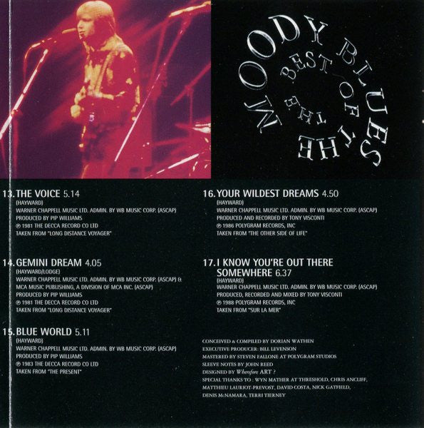 The Moody Blues : The Best Of The Moody Blues (CD, Comp, Club, RE, RM)