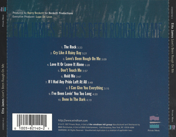 Etta James : Love's Been Rough On Me (CD, Album)