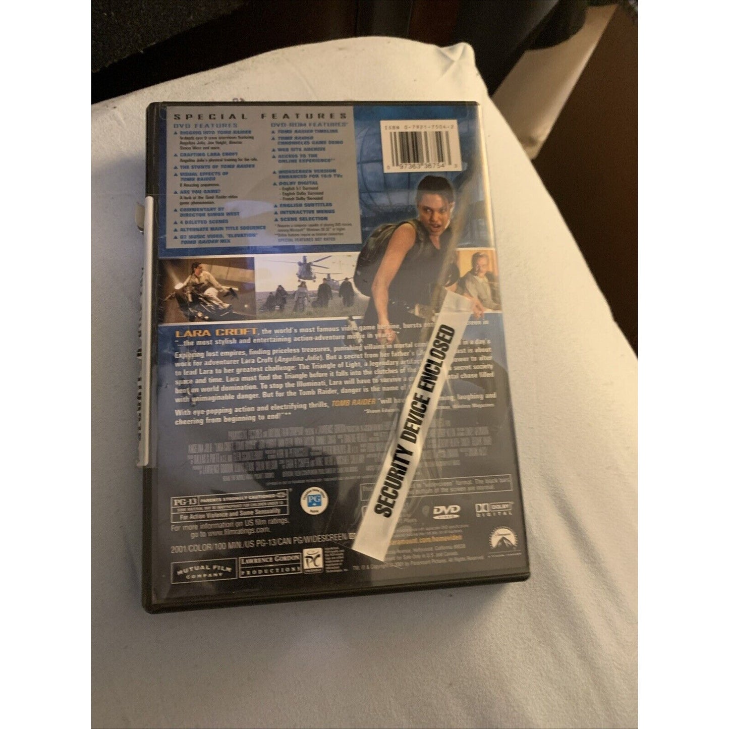 Lara Croft: Tomb Raider (DVD, 2001, Sensormatic)