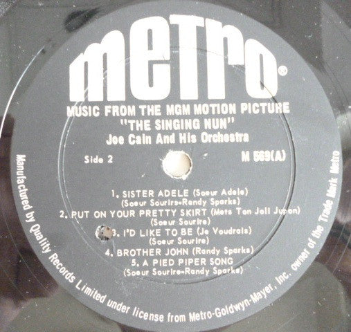 Orquesta Joe Cain : Music From The MGM Motion Picture The Singing Nun (LP)