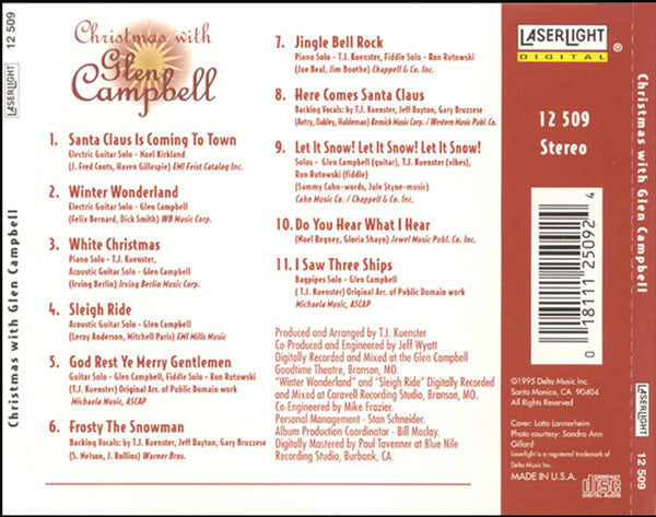 Glen Campbell : Christmas With Glen Campbell (CD, Album)