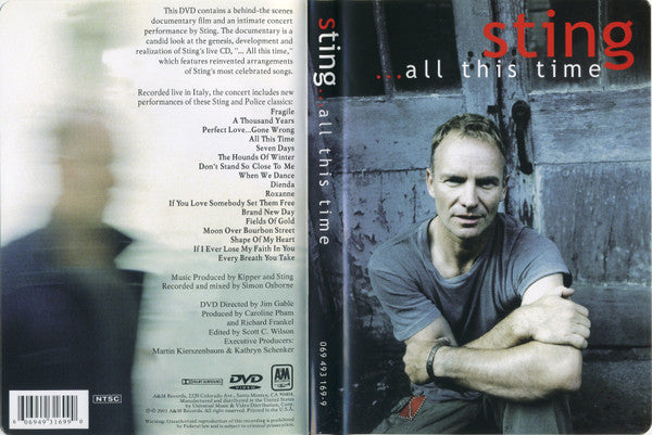 Sting : ...All This Time (DVD-V, NTSC, Dol)