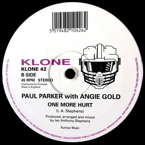 Paul Parker & Angie Gold : I Finally Found Someone / One More Hurt (12")
