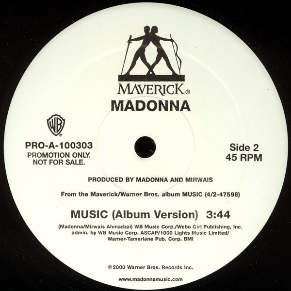 Madonna : Music (12", Promo)