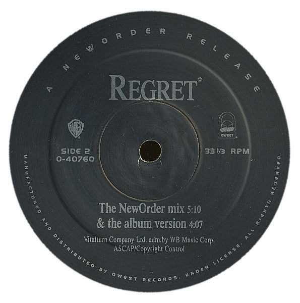 NewOrder* : Regret (12")