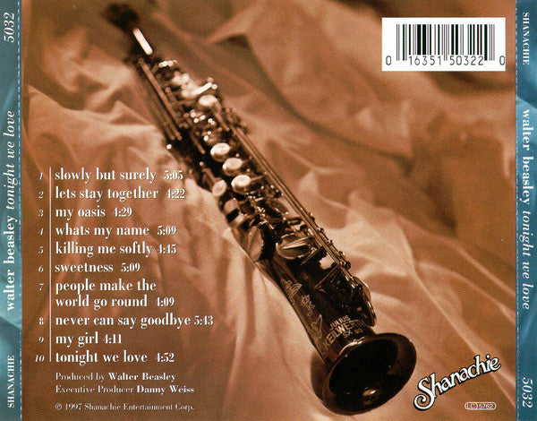 Walter Beasley : Tonight We Love (CD, Album)