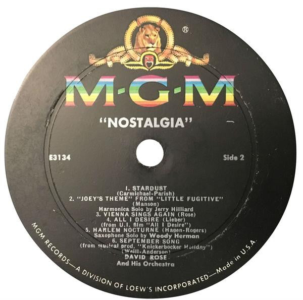 David Rose And His Orchestra* : Nostalgia (LP, Album, RP)