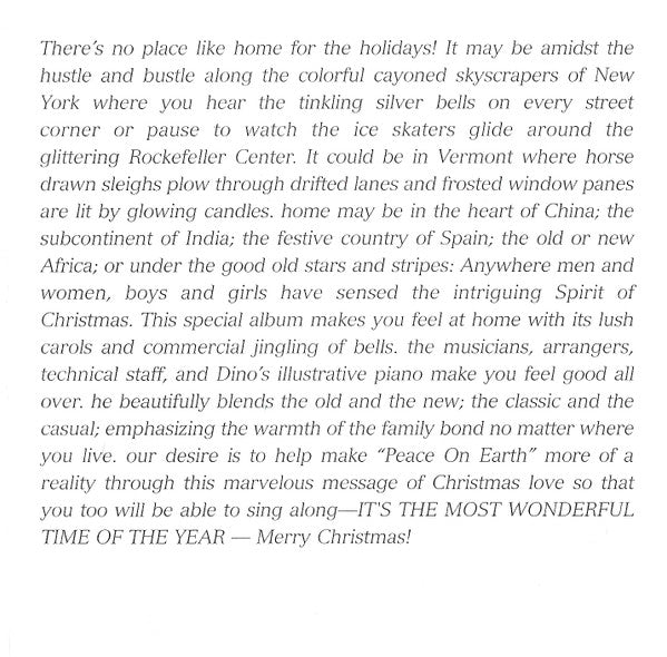 Dino* : A Wonderful Time Of The Year (CD, RE)