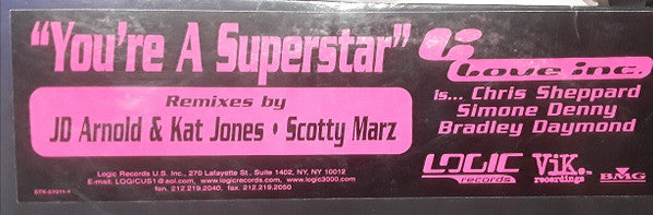 Love Inc.* : You're A Superstar (12")