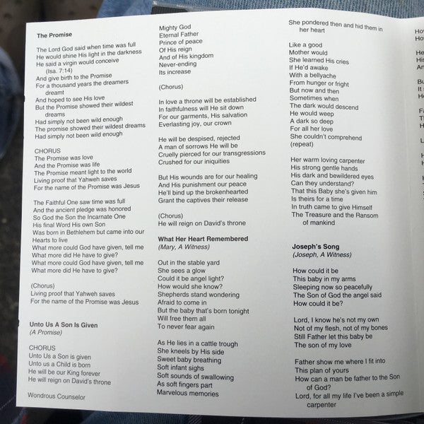 Michael Card : The Promise (A Celebration Of Christ's Birth) (CD, Album, Nim)