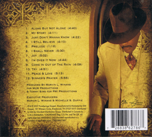 Marvin Winans : Alone But Not Alone (CD, Album)