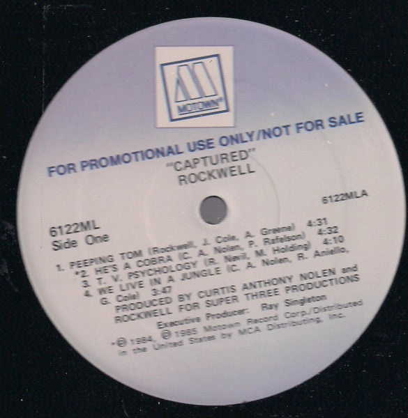 Rockwell : Captured...By An Evil Mind (LP, Album, Promo)