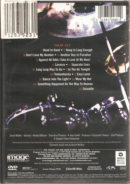 Phil Collins : Live And Loose In Paris (DVD-V, Copy Prot., Multichannel, NTSC, Dol)
