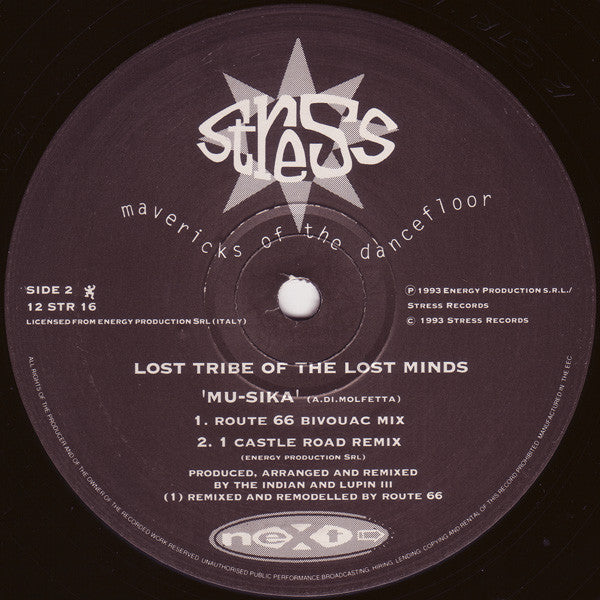 Z100 / Lost Tribe Of The Lost Minds* : Testa Don't Stop / Mu-sika (12")