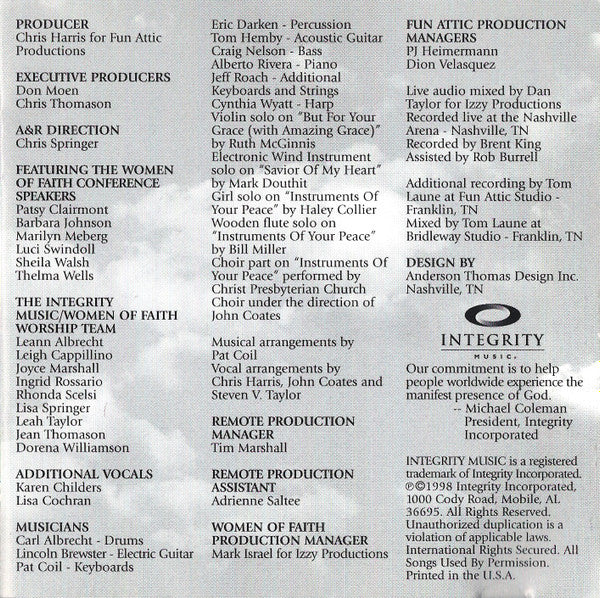 Integrity Music / Women Of Faith Worship Team* : Outrageous Joy (CD, Album, Club)