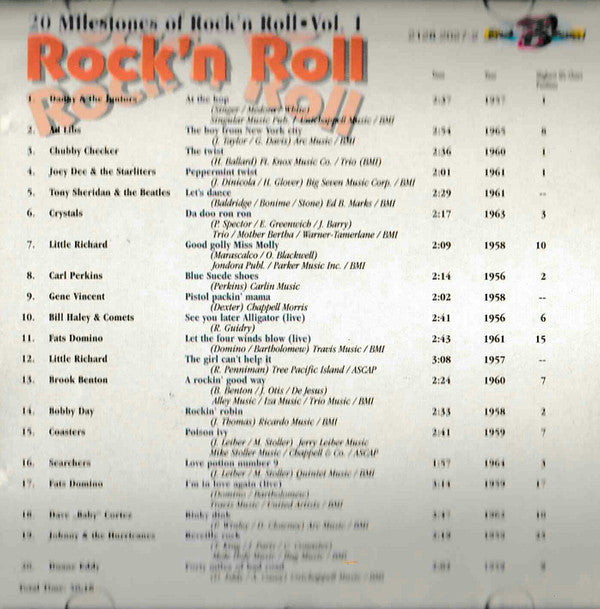 Various : Rock'N Roll - Vol. 1 (CD, Comp)