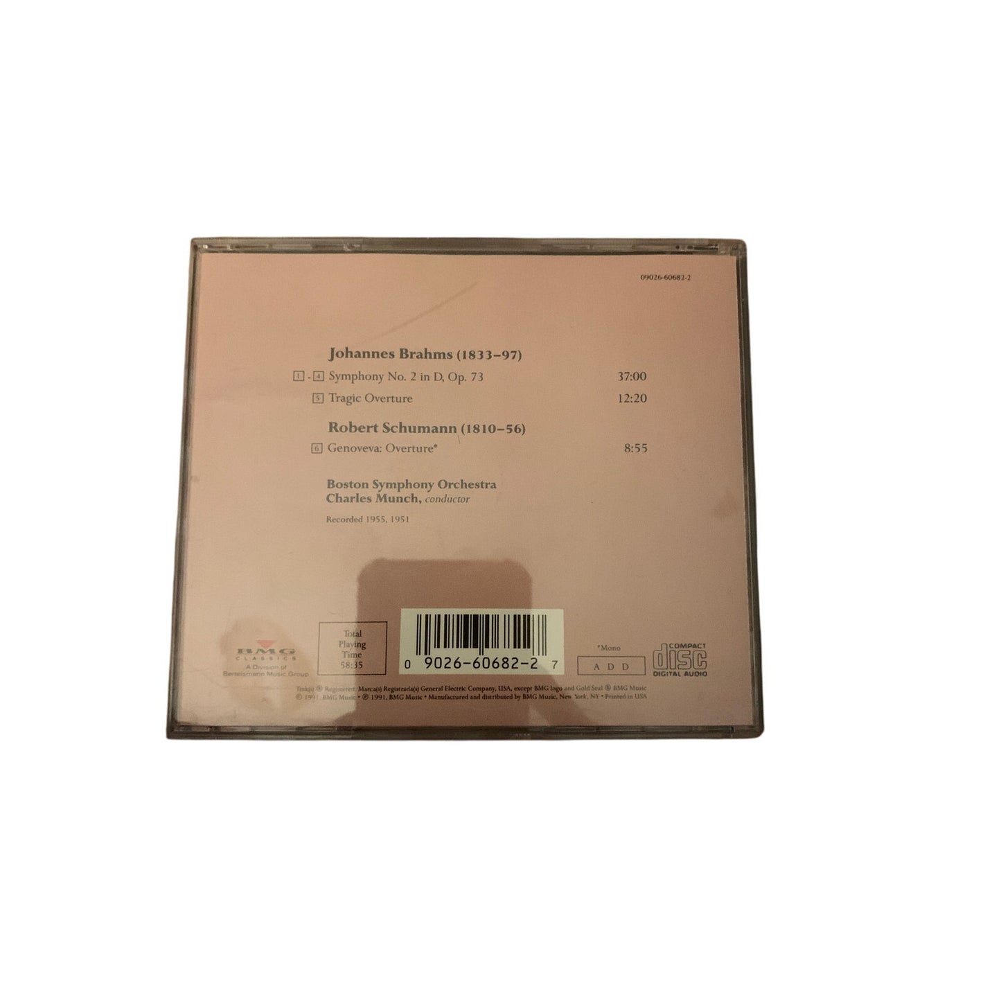 Charles Munch / BSO - Sym No 2 Tragic (CD, 2007)