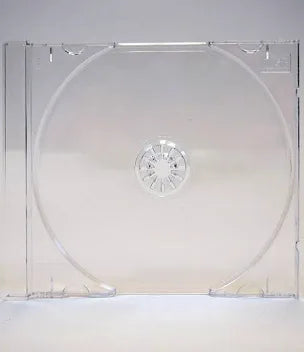 USDISC CD Jewel Case Standard 10.4mm, Single 1 Disc, Clear