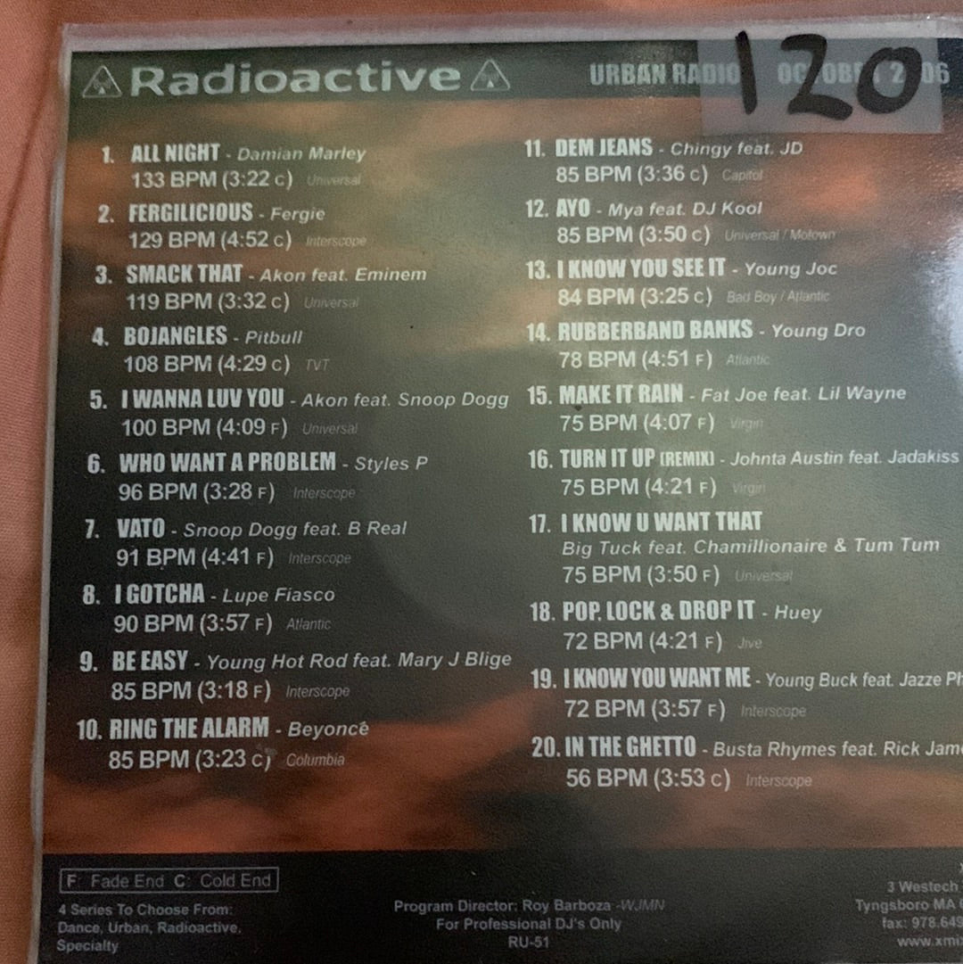 Various - Radioactive Urban Radio # 51 October 2006 (CD, Com