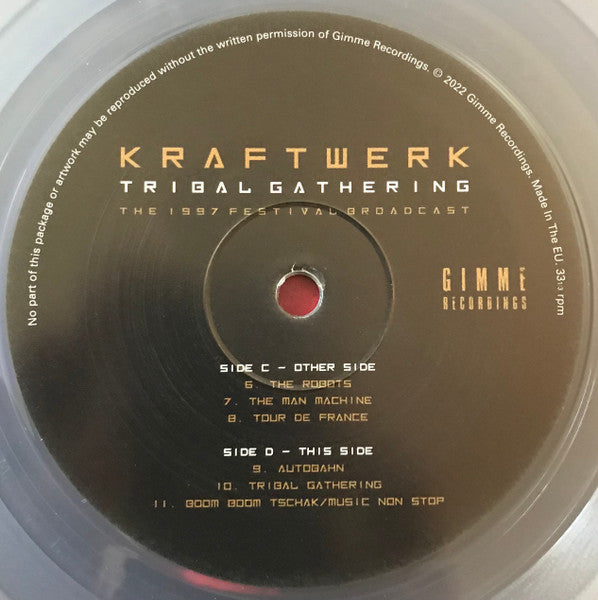 Kraftwerk – Tribal Gathering (The 1997 Festival Broadcast) (2xVinyl, Unofficial, Clear)