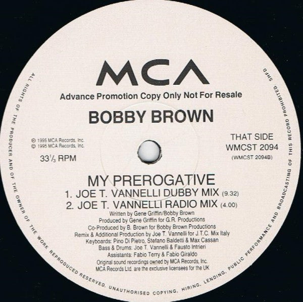 Bobby Brown - My Prerogative (12") - Discogs image 3