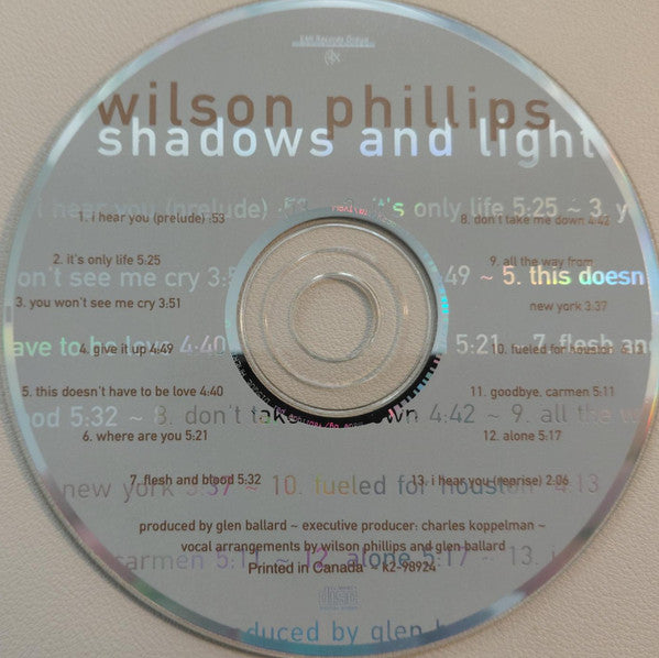 Wilson Phillips - Shadows And Light (CD) - Discogs image 3
