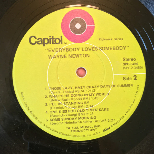 Wayne Newton - Everybody Loves Somebody (LP) - Discogs image 4