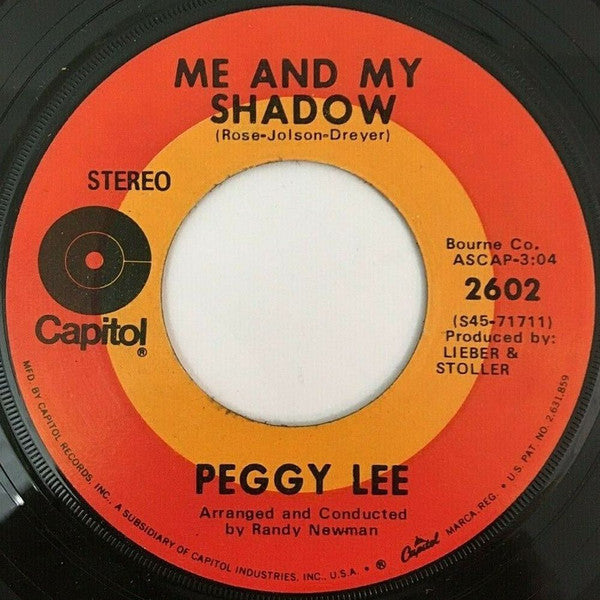 Peggy Lee - Is That All There Is / Me And My Shadow (7") - Discogs image 2