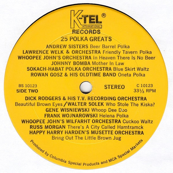 Various - 25 Polka Greats Vol. 1 (LP) - Discogs image 4